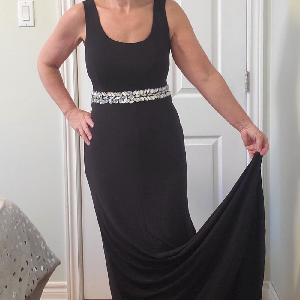 Stunning Open Back Rhinestone Dress
